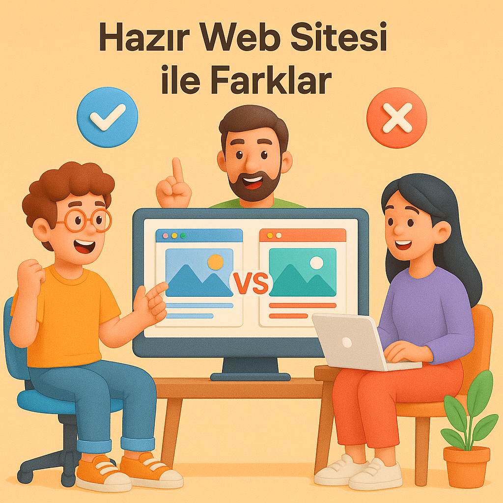 Hazır Web Sitesi ile Özel Tasarım Web Sitesi Arasındaki Farklar